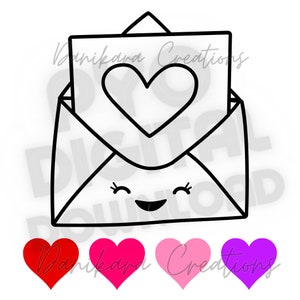 Valentine's Day Love Letter Paint Your Own Cookie, Valentines Paint Your Own PNG, PYO Cookie PNG, Letter pyo png, Paint Your Own Love Letter