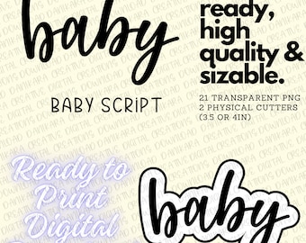 Baby Script Cookie Cutter, Baby word Cookie Cutter, Baby Cookie, Baby Cookie Cutter, Baby Script, Baby Physical Cookie Cutter, Baby Script