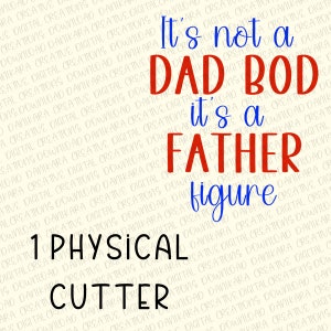 Father Figure Cookie Cutter, Father&#39;s Day Cookie Cutter, Father Figure Cookie, Father&#39;s Day Cookie, Fathers Day Dad Bod Cookie Cutter