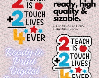 Teach 4 Ever Teacher Appreciation PNG + STLs, Teacher PNG, Favorite Teacher PNG, Favorite Teacher, Teacher Appreciation png, Teacher Stl