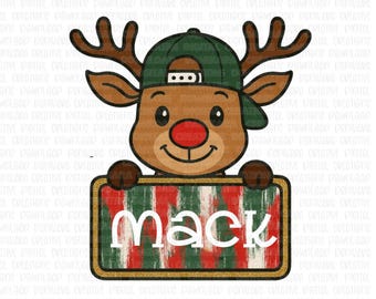 Reindeer Plaque STL & PNG, Christmas Reindeer Plaque PNG, Christmas Plaque Stl with Png, Christmas png, Reindeer png and stl,