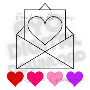 Valentine&#39;s Day Love Letter Paint Your Own Cookie, Valentines Paint Your Own PNG, PYO Cookie PNG, Letter pyo png, Paint Your Own Love Letter