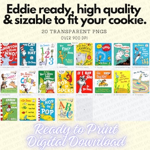 Livres pour enfants PNG, Art de couverture de livre pour enfants PNG, Dr. Seuss Covers - prêt à imprimer, images de qualité supérieure à 900 dpi