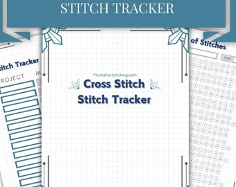 Cross Stitch Tracker: Printable Stitching Journal (Digital Download)