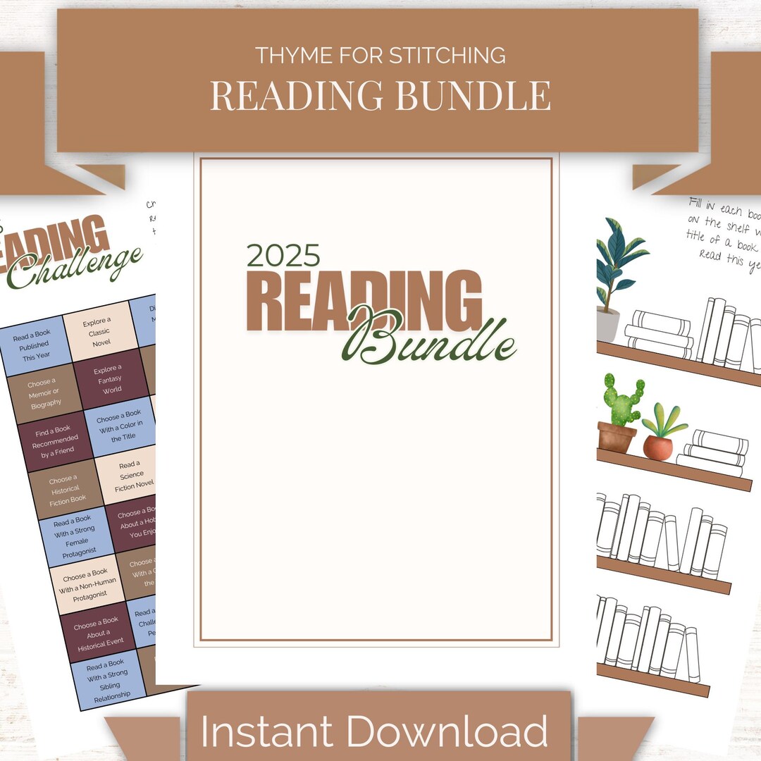 Reading Program Pdf Reading Bundle, Reading Tracker, Reading Journal Printable Pdfs for ...