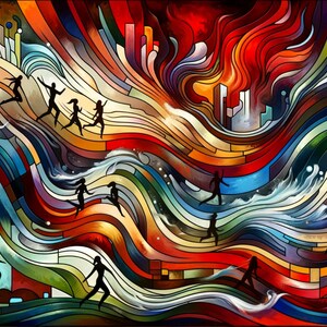 Postales artísticas con arte generado por IA de inspiración palestina: 100% de las ganancias para PCRF (Fondo de ayuda para los niños palestinos)