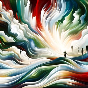 Cartões postais artísticos com arte gerada por IA de inspiração palestina: 100% dos lucros para o PCRF (Fundo de Ajuda às Crianças Palestinas)