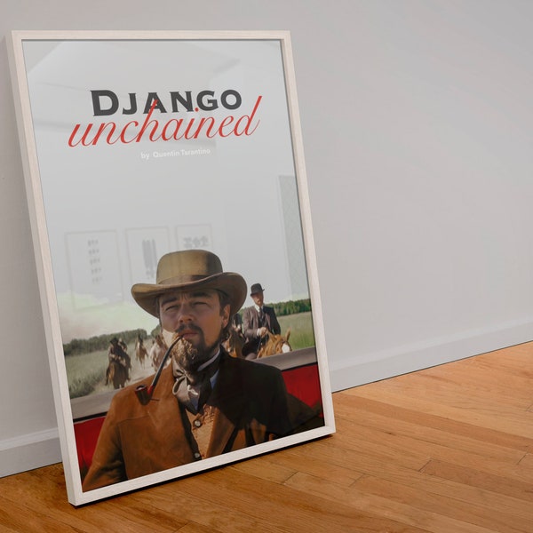 Django Unchained | Digital Movie Poster | Printable Movie Poster | Wall Art Print | Housewarming Gift | Poster Gift | Gift for Movie Lover