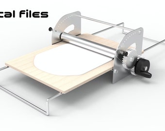 Adelgazamiento de masa, modelado de masa, masa de croissant, plano DXF PDF