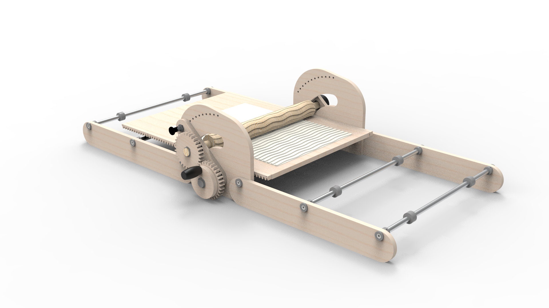 Hand Print Dough Shaping Machine, Clay Thinning, Roller Dough Press