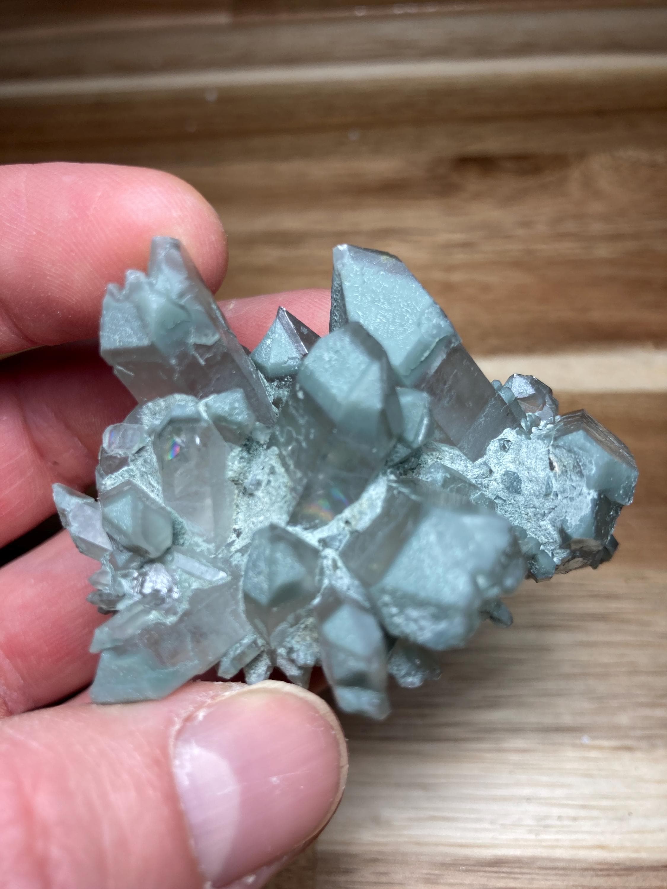 RARE! Chlorite Included Quartz from Bjerkreim, Norway