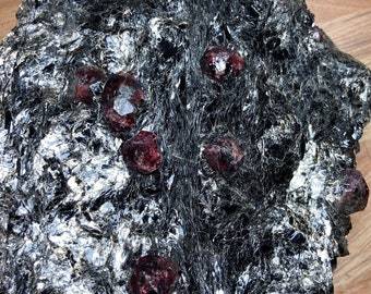 RARE! Museum Sized Piece of Wine Red Almandine Garnets on Matrix from Norway 1152 grams