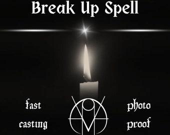 BREAK UP SPELL, Make Them Break Up Ritual, Third Party Removal Spell, Powerful Spell, Seperation Spell, Divorce Spell