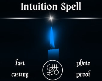 INTUITION SPELL, Enhance Your Intuition Spell, Sharpen Your Sixth Sense, Improve Your Inner Wisdom, Divine Insight