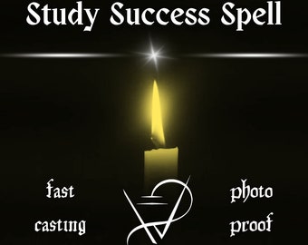 STUDY SUCCESS SPELL, Pass Your Exams, Good Grades Spell, Academic Success, Intelligence Spell, School Spell, Study Spell, Fast Casting Spell