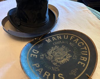 Vintage Tress & Co London Silk Top Hat Eaton - Etsy
