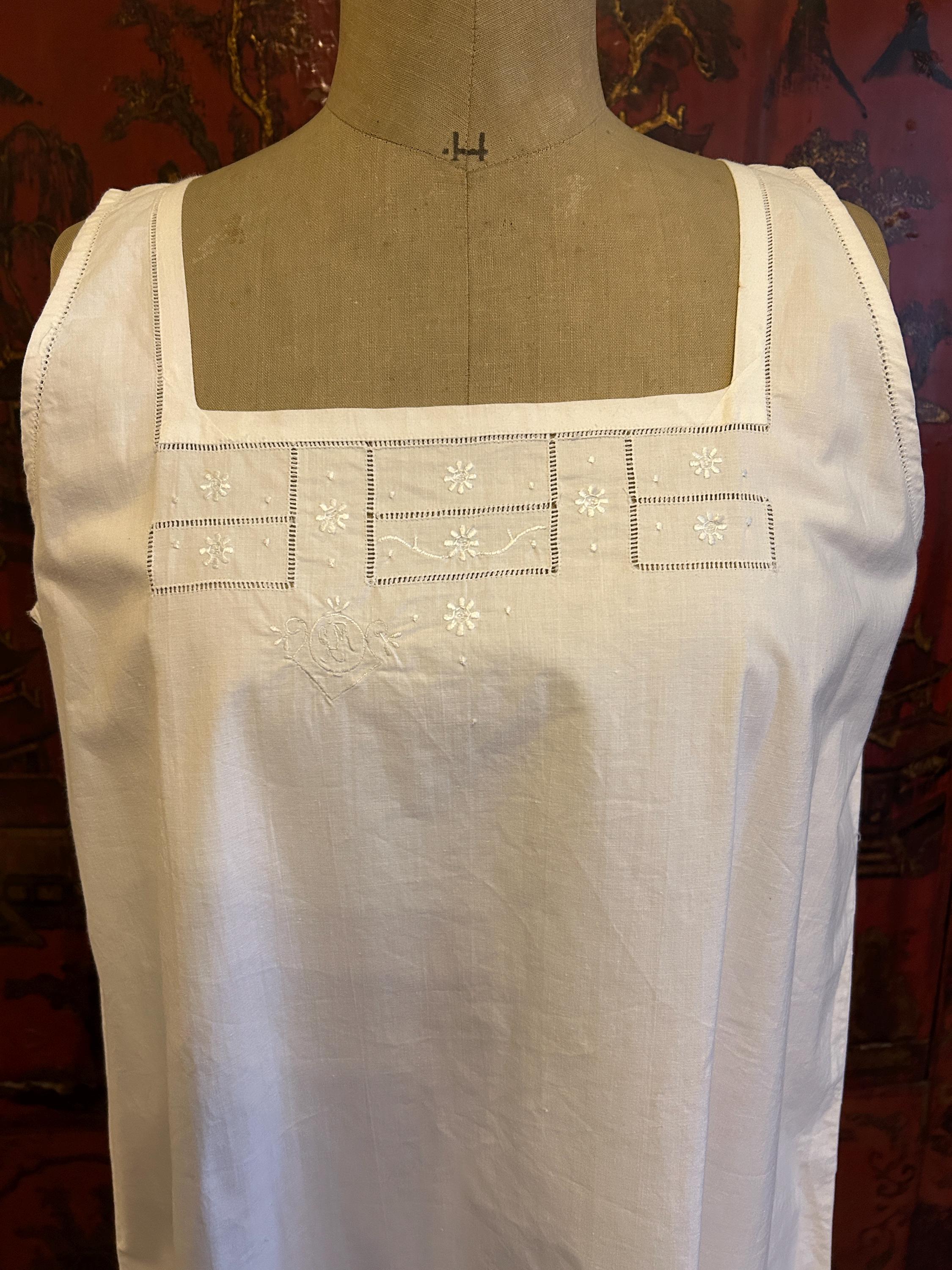 フランス製ヴィンテージコットンナイトドレス - Etsy 日本