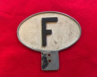 Badge Lille France French Auto Car NOS 1950s Original Made of