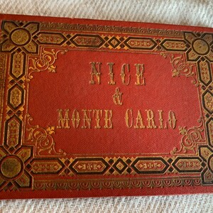 Livret de photos vintage français, Nice et Monte-Carlo. 1892