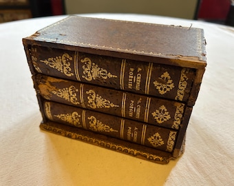 French vintage secret book box.