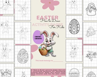Easter Coloring Pages, Coloring Book, Easter Kids Activities, Easter Games, Easter Crafts, How to Draw for Kids, Easter Bunny Drawing