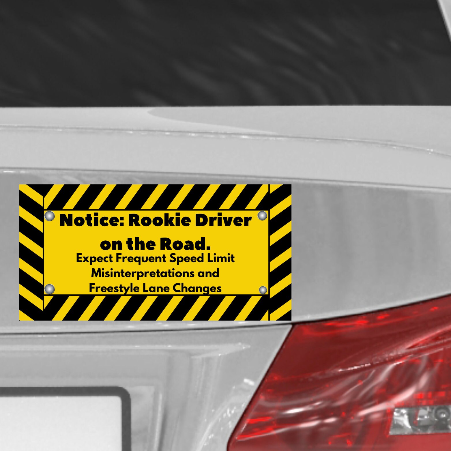 Rookie sale driver sticker