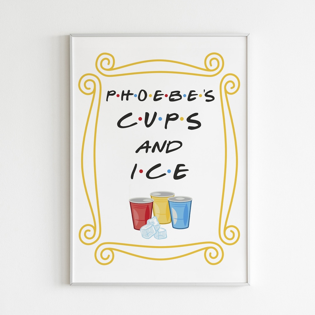 Friends Party Sign Drinks Table Sign Friends Theme Grad Etsy