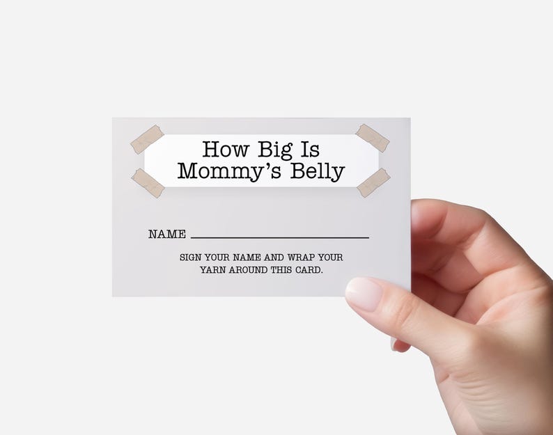 How Big is Mommy's Belly, the Office Theme Baby Shower Game, Gender ...
