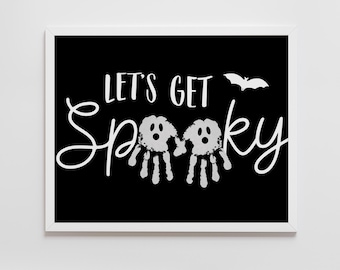 Halloween Handprint Art, Halloween Preschool Kindergarten 1st Grade Activity, Halloween Homeschool, kids craft, printable, Instant Download