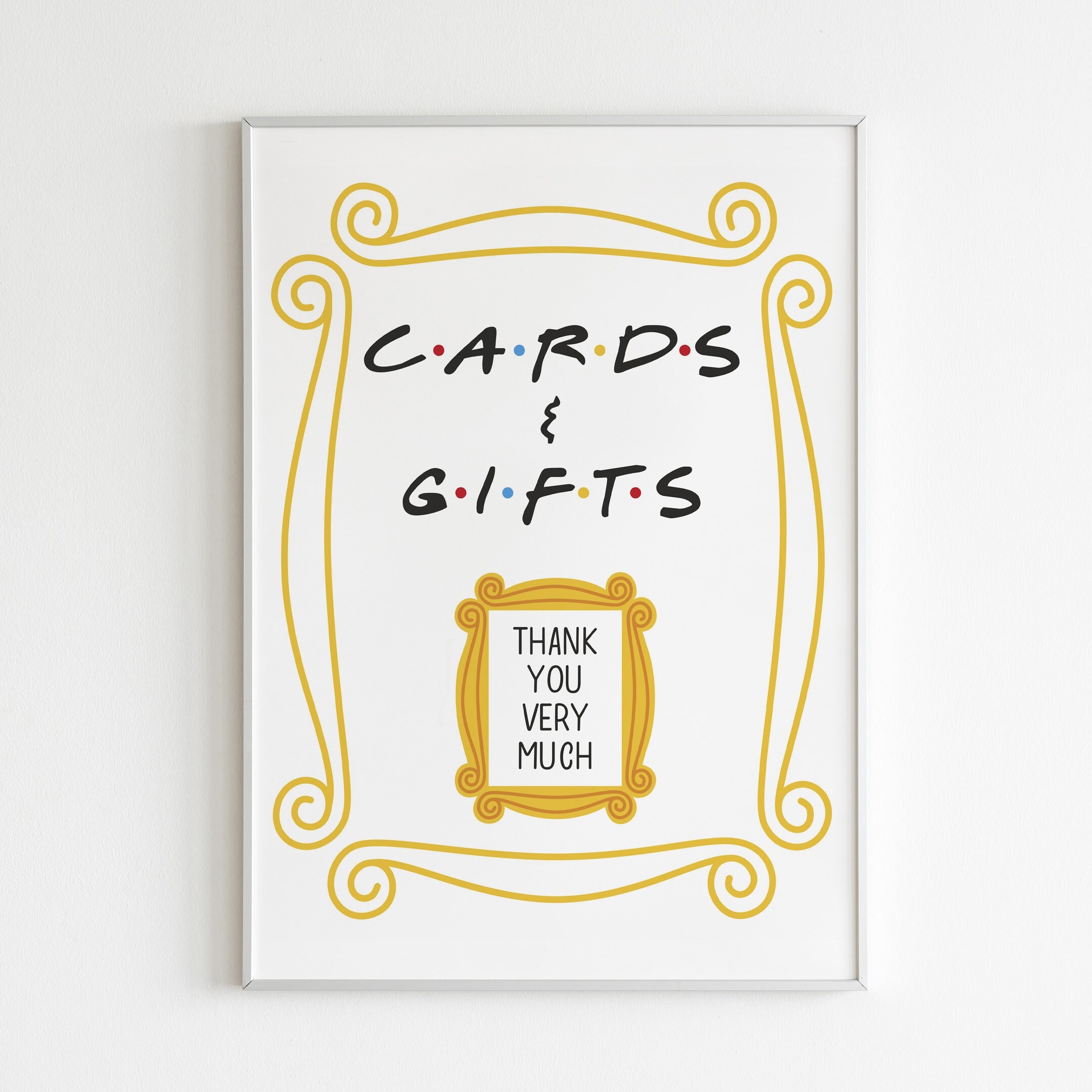 4 Friends Theme Party Sign, Bundle, Photo Booth Sign, Cards & Gifts ...