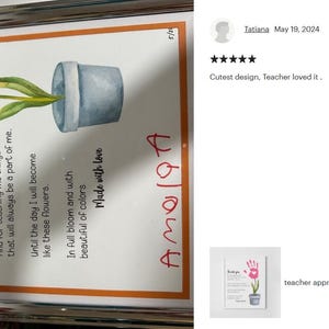 Teacher Appreciation Handprint Art, DIY, Teacher Thank You Gift, End of ...