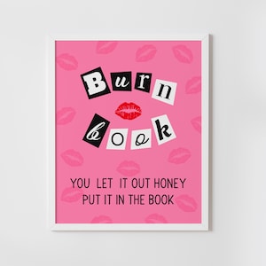 Brennen Buch Partyschild, mittlere Mädchen Gastbuch Zeichen, setzen es in das Brennbuch, mittlere Mädchen Thema Brautparty, zum Ausdrucken, INSTANT DOWNLOAD