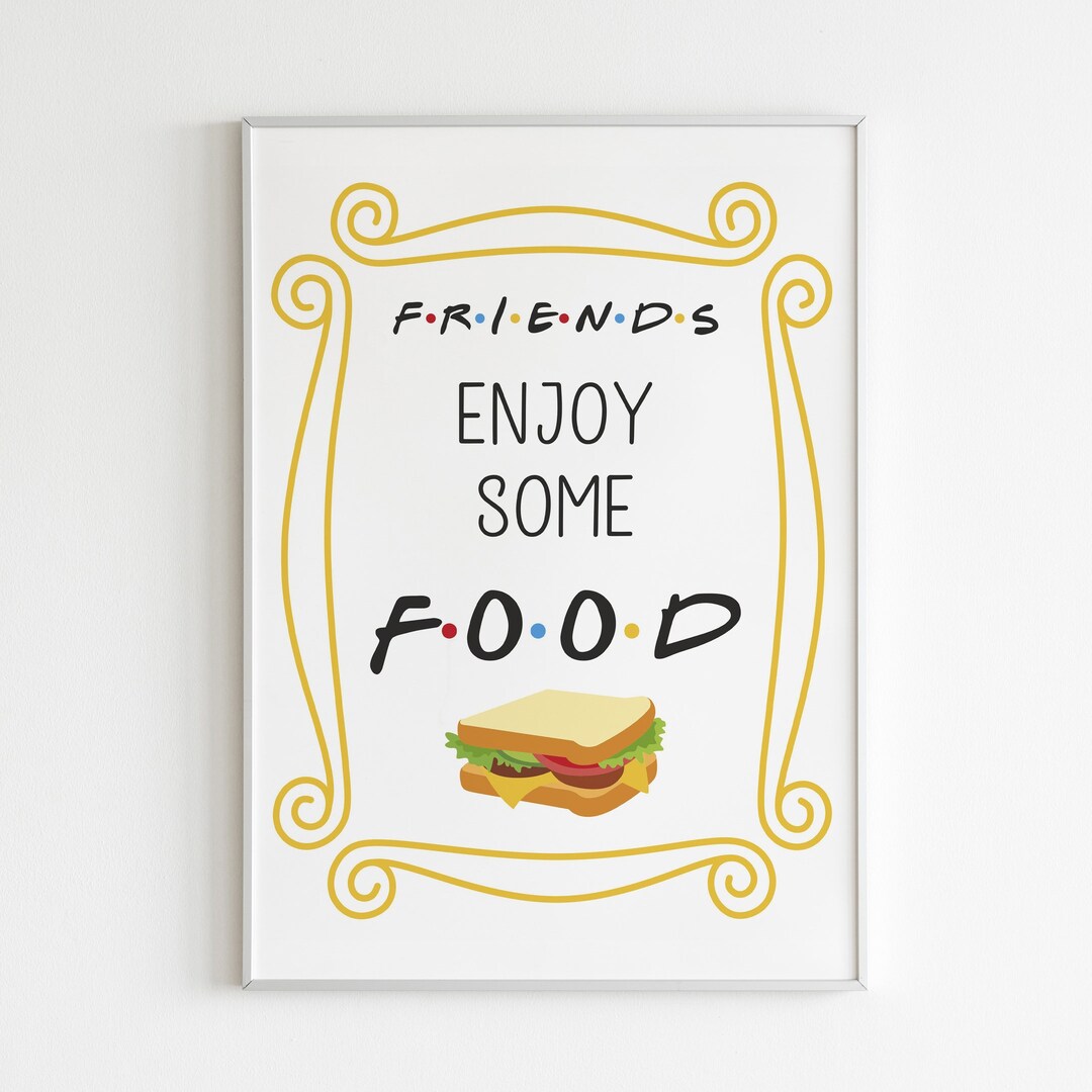 Food Table Sign, Friends Theme Birthday | Bridal Shower | Baby Shower ...