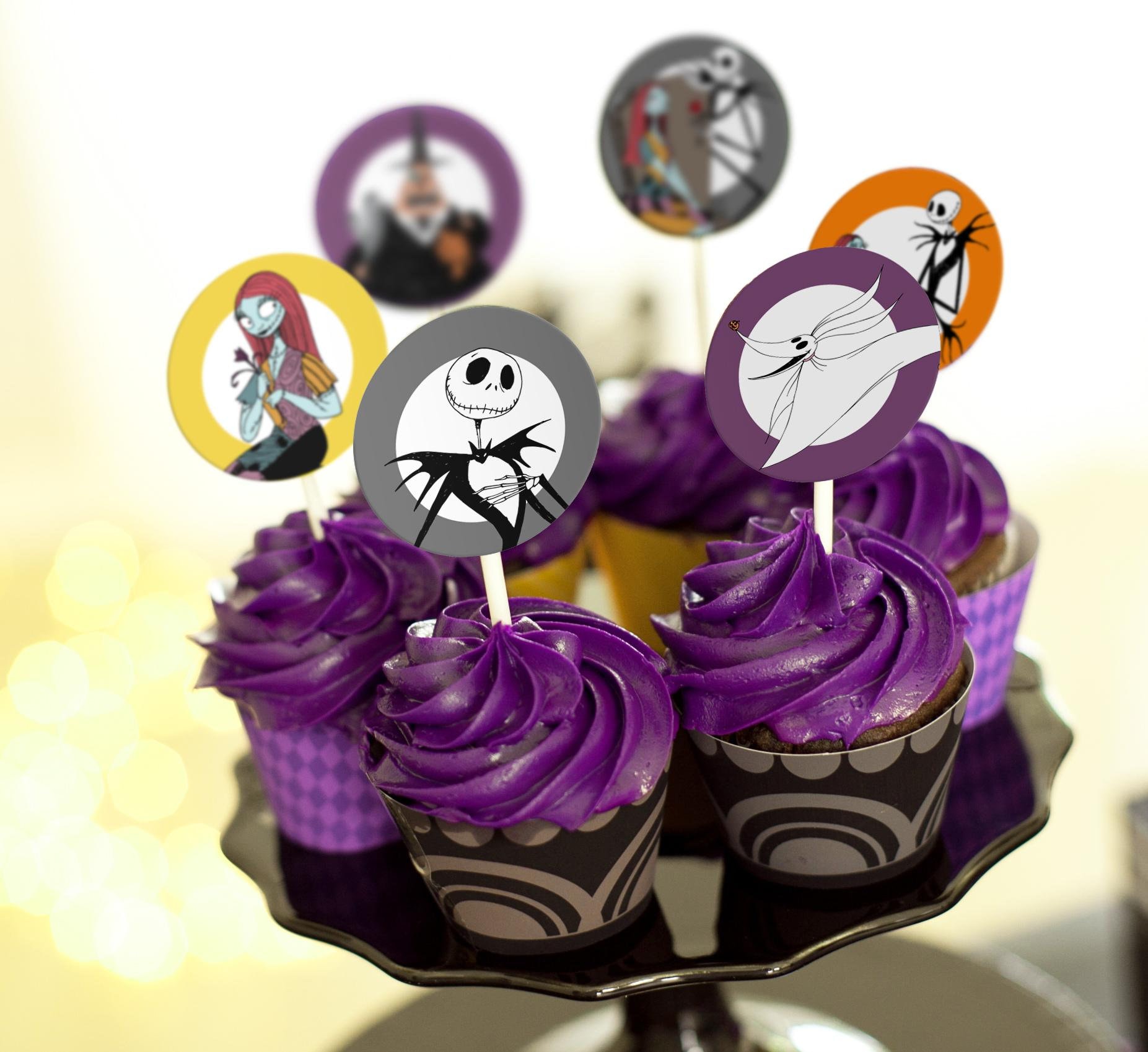 nightmare-before-christmas-cupcake-toppers-halloween-theme-party-decor-printable-instant-download-etsy for Free Printable Nightmare Before Christmas Cupcake Toppers Nightmare Before Christmas Cupcake Toppers, Halloween Theme Party Decor, Printable, INSTANT DOWNLOAD - Etsy for Free Printable Nightmare Before Christmas Cupcake Toppers