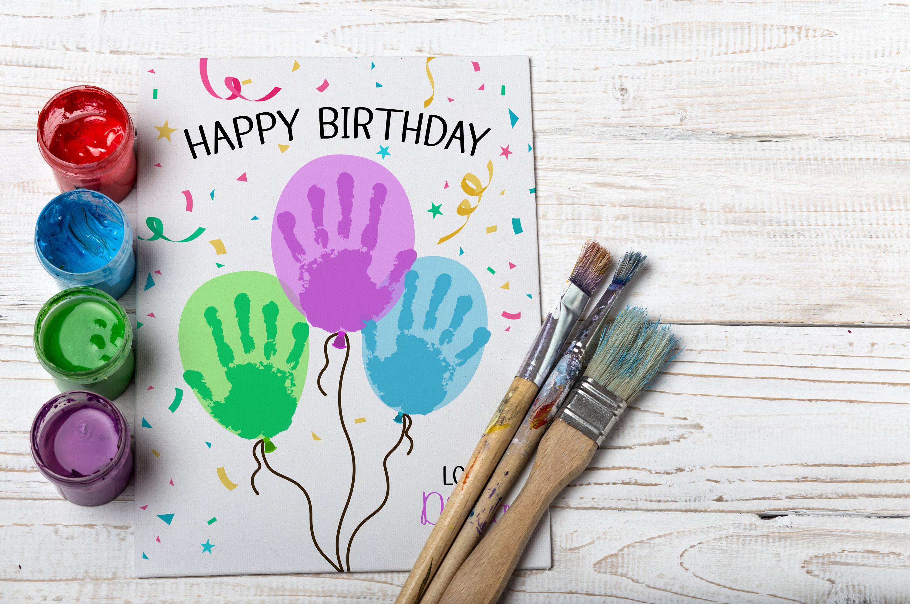 Kwan Crafts - Timbri Trasparenti Con Scritta Happy Birthday Get