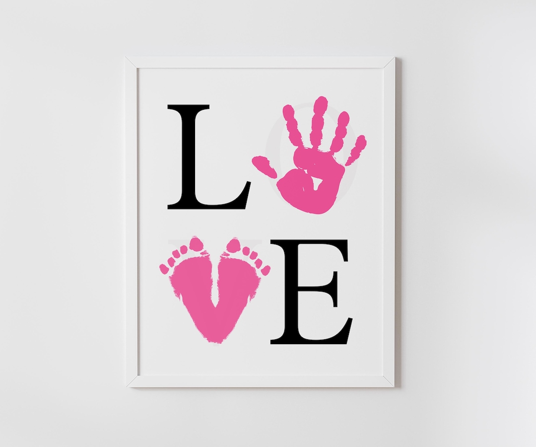 LOVE Handprint Art Craft, Valentine's Day, Crafts for Kids | for Babies ...