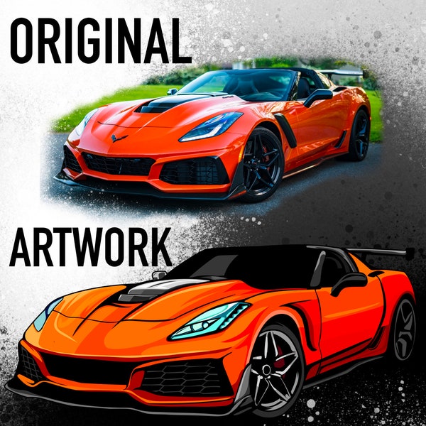 Custom Car Artwork! Custom Orders! Graphic Design Illustration