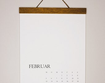 Calendar 2025 | DIY | to design yourself | with poster rail | German or English | gift idea