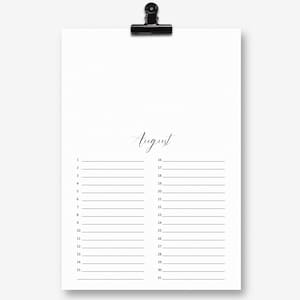 Calendario de cumpleaños para diseñar tú mismo | Bricolaje | archivo digital | imprimir usted mismo | alemán | básico | DIN A5, A4, A3, carta