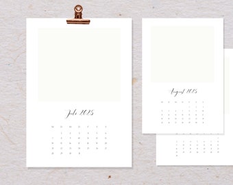 DIY calendar 2025 print template | Digital download | to design yourself | printable | German | gift idea