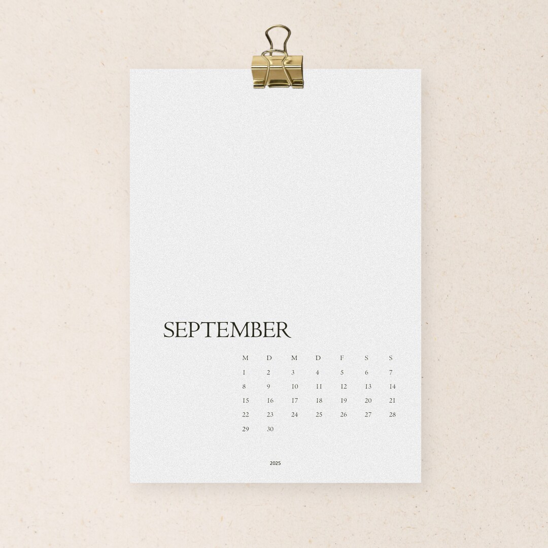 Kalender 20242025 Druckvorlage DIY digitale Datei zum selbst ausdrucken ...