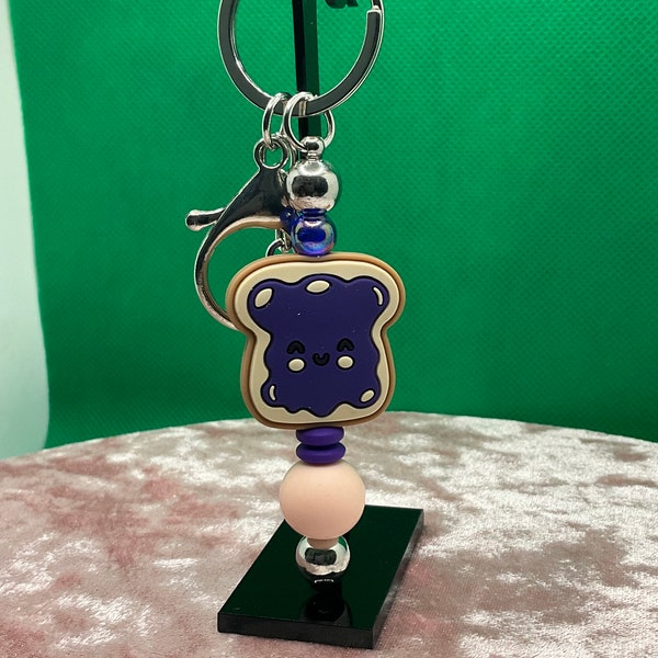 Pb&j purple keychain