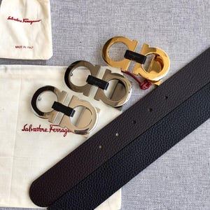 Authentic REVERSIBLE belt Salvatore Gamo Handcrafted Genuine Leather Belt