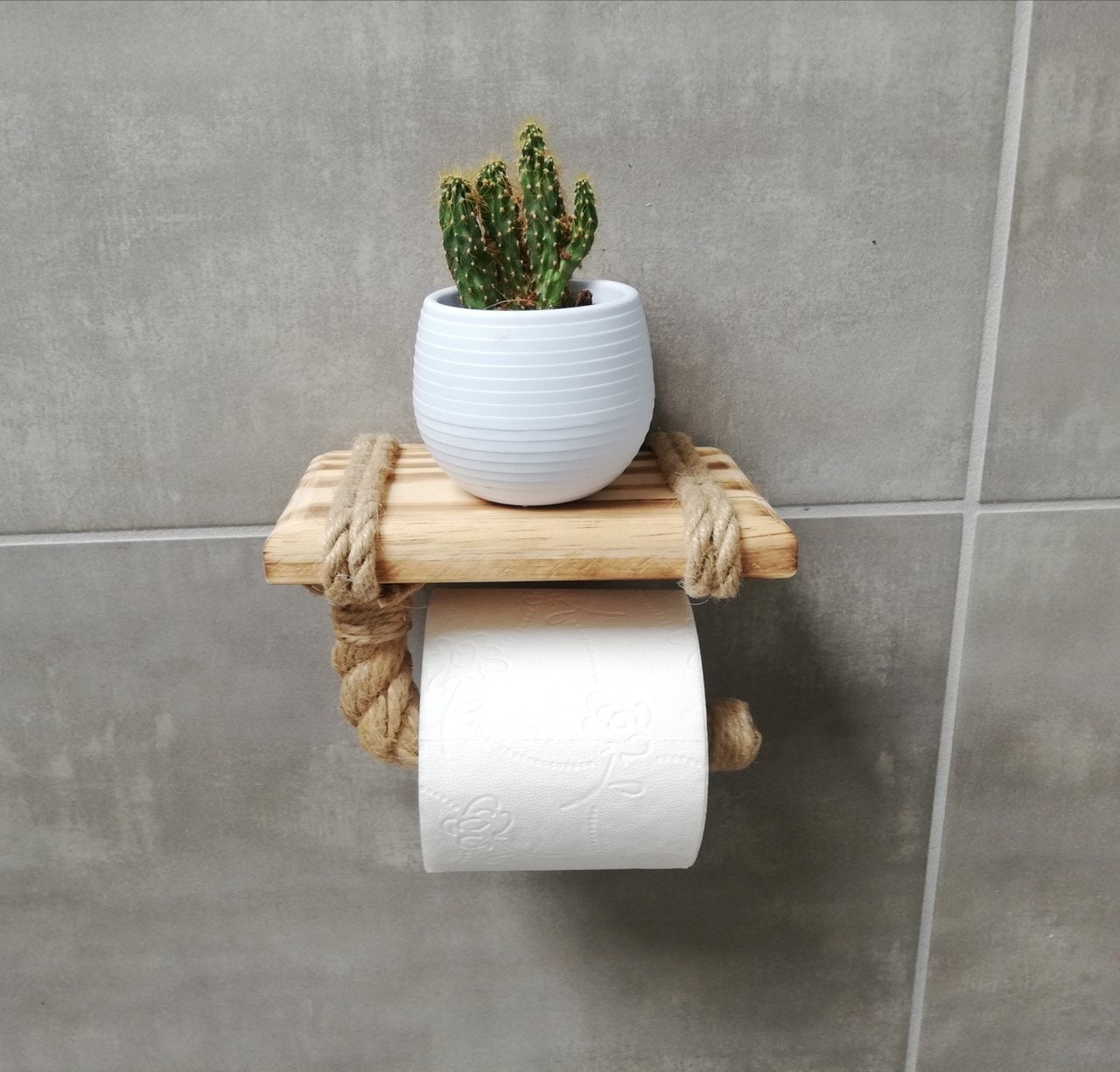 Dérouleur papier toilette bois -  France
