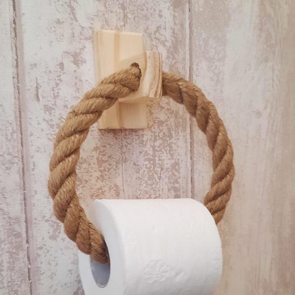 Porte-papier Toilette En Bois Sans Perçage - Dérouleur Mural Avec étagère, 31,5x12x8,5 Cm - Pour Salle De Bain, Cuisine, Caravane