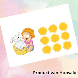 Zindelijkheidstraining, Plaskaart, Zindelijk, WC, Potje, Plassen, Stickerkaart, Potty chart, pdf download