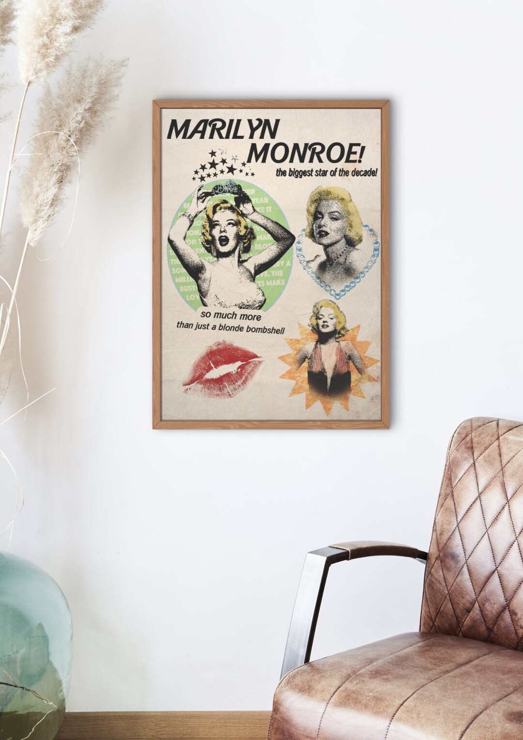 Marilyn Monroe Actress Poster Wall Art Retro Design DIGITAL DOWNLOAD - Etsy