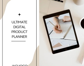 Digital Product Planner| Productivity Organizer | Business Planner | Planner Printable | Digital Download