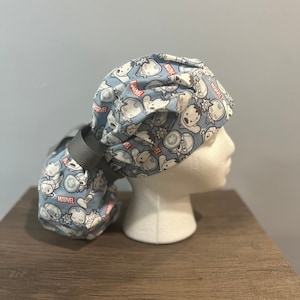Avengers Ponytail/Bouffant Style Scrub Cap