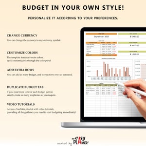 Easy Budget Spreadsheet for Google Sheets, Simple Monthly Budget ...